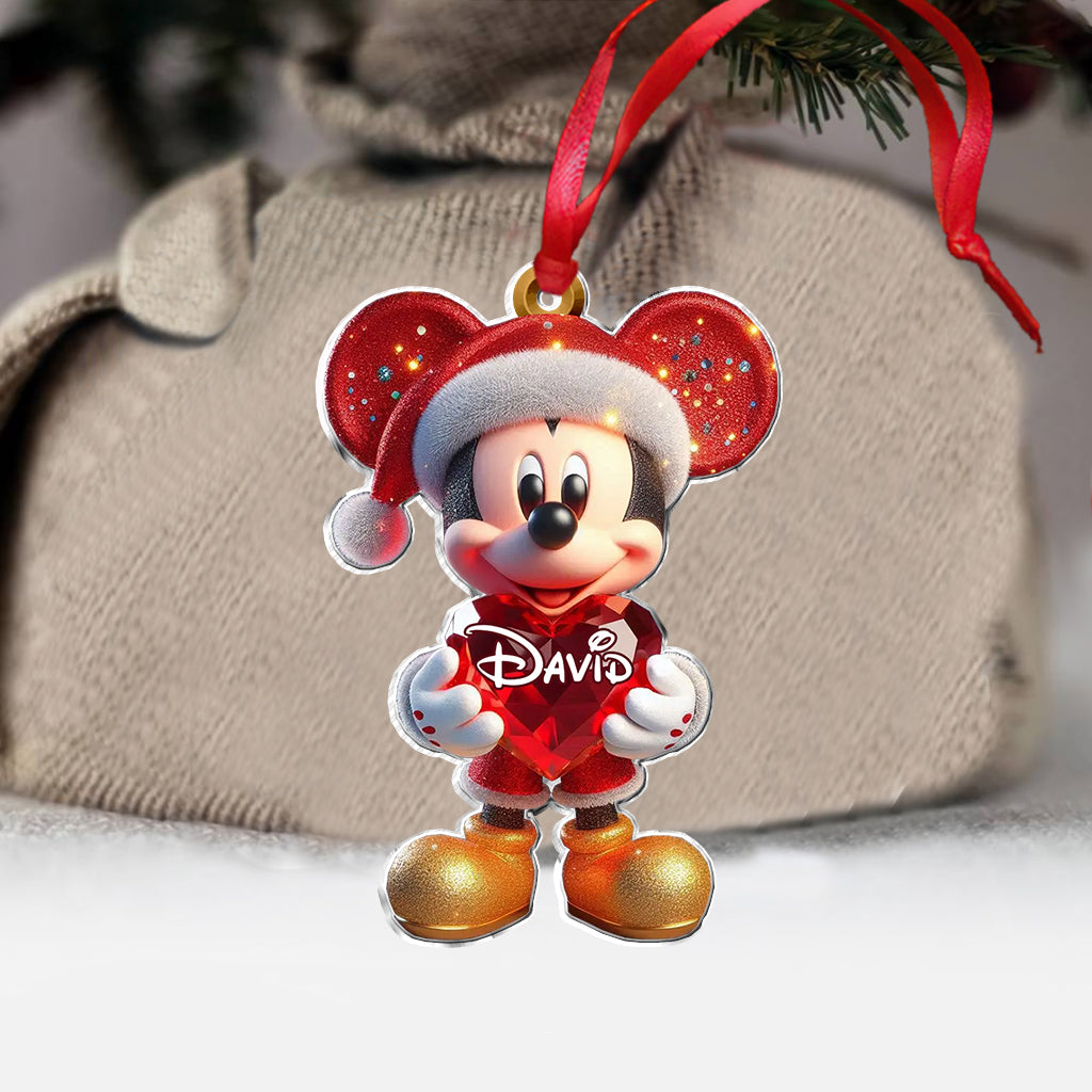 Merry Christmas - Personalized Mouse Ornament
