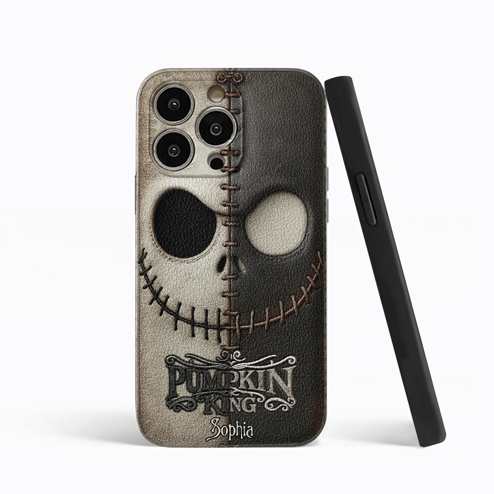 The Pumpkin King - Nightmare Leather Phone Case