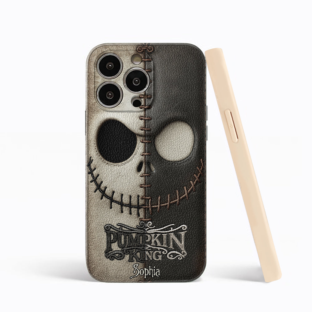 The Pumpkin King - Nightmare Leather Phone Case