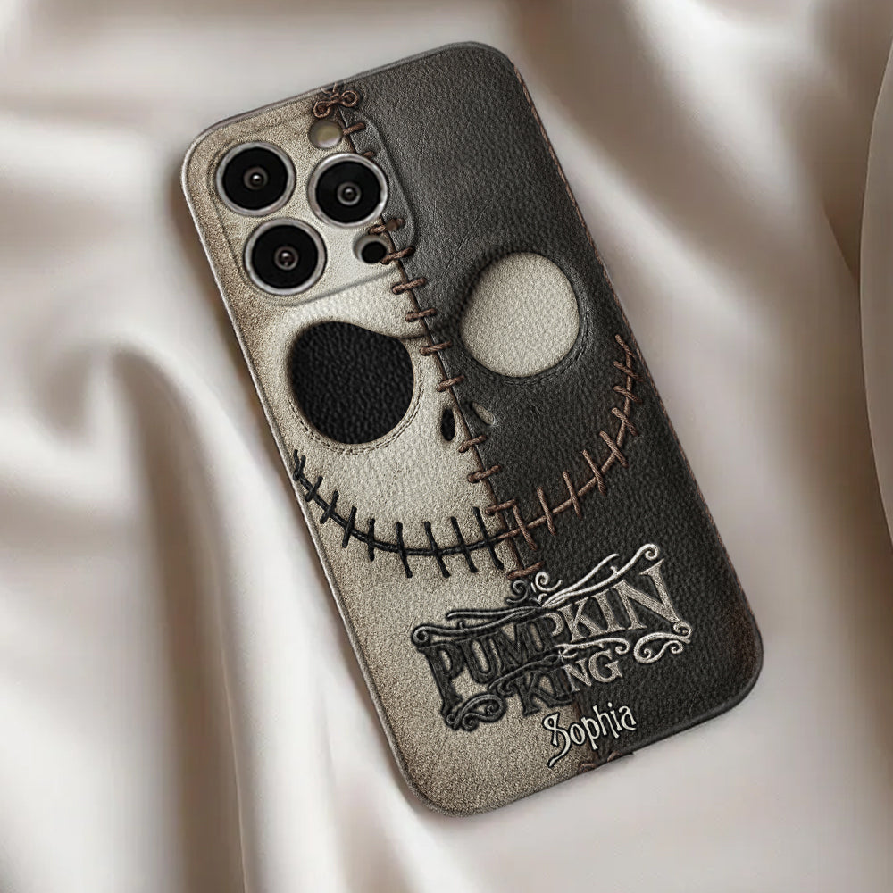 The Pumpkin King - Nightmare Leather Phone Case
