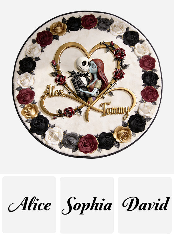 Till Death Do Us Part - Personalized Nightmare Shaped Fleece Blanket