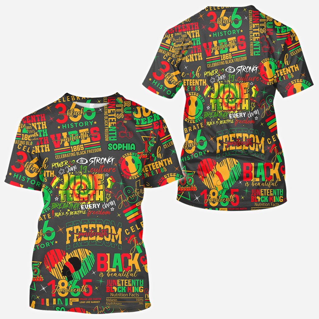 Juneteenth 1865 - Personalized African American All Over Shirt