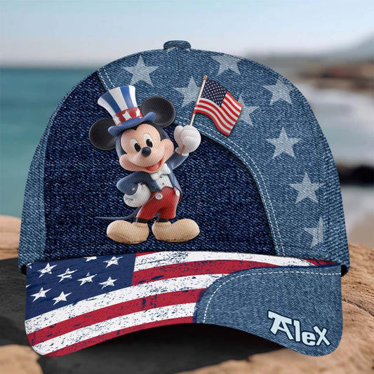 Patriotic Mouse Magic - Personalized Mouse Classic Cap