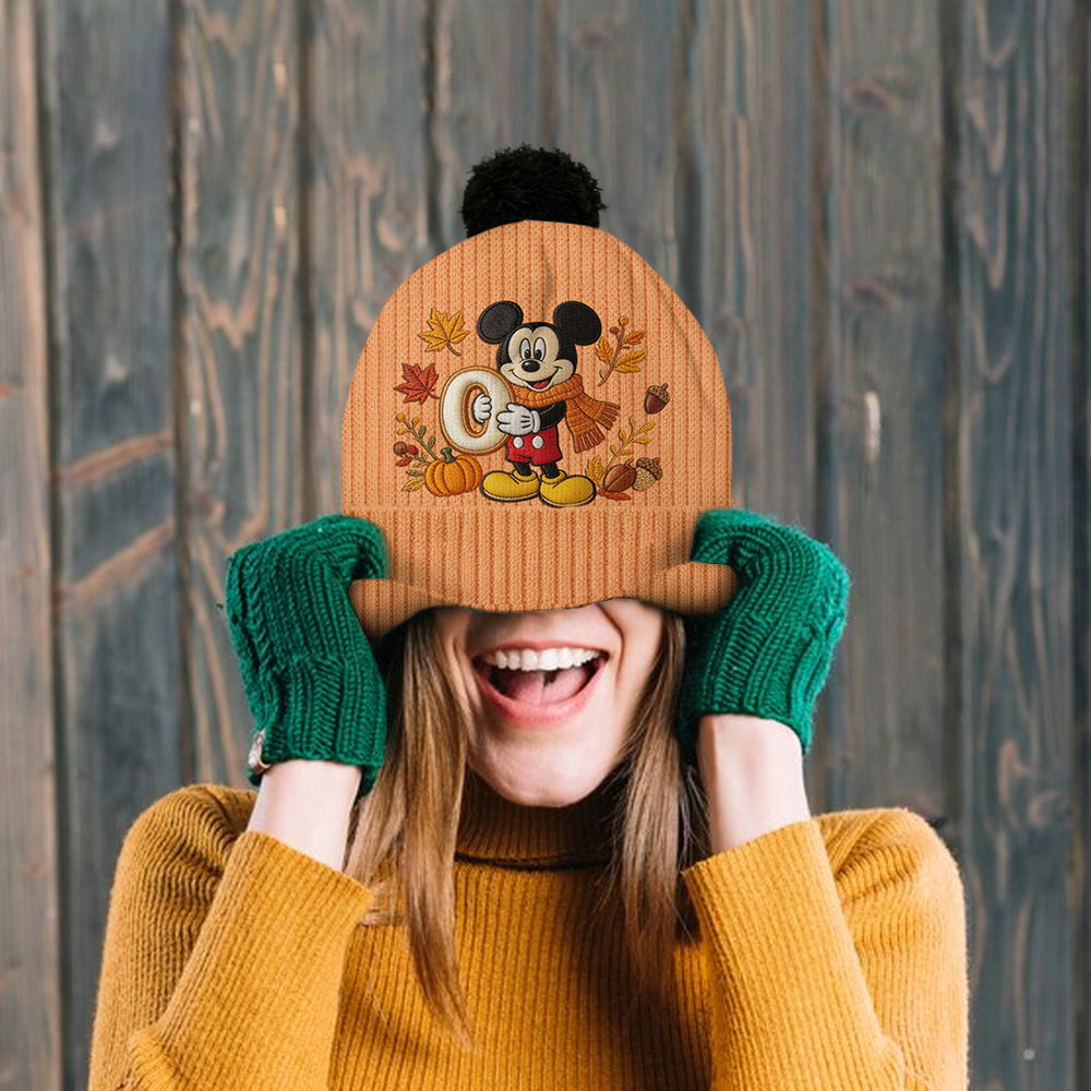 Fall Vibes - Personalized Mouse Beanie Hat