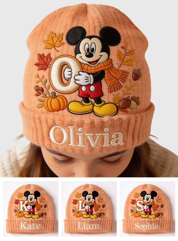 Fall Vibes - Personalized Mouse Beanie Hat
