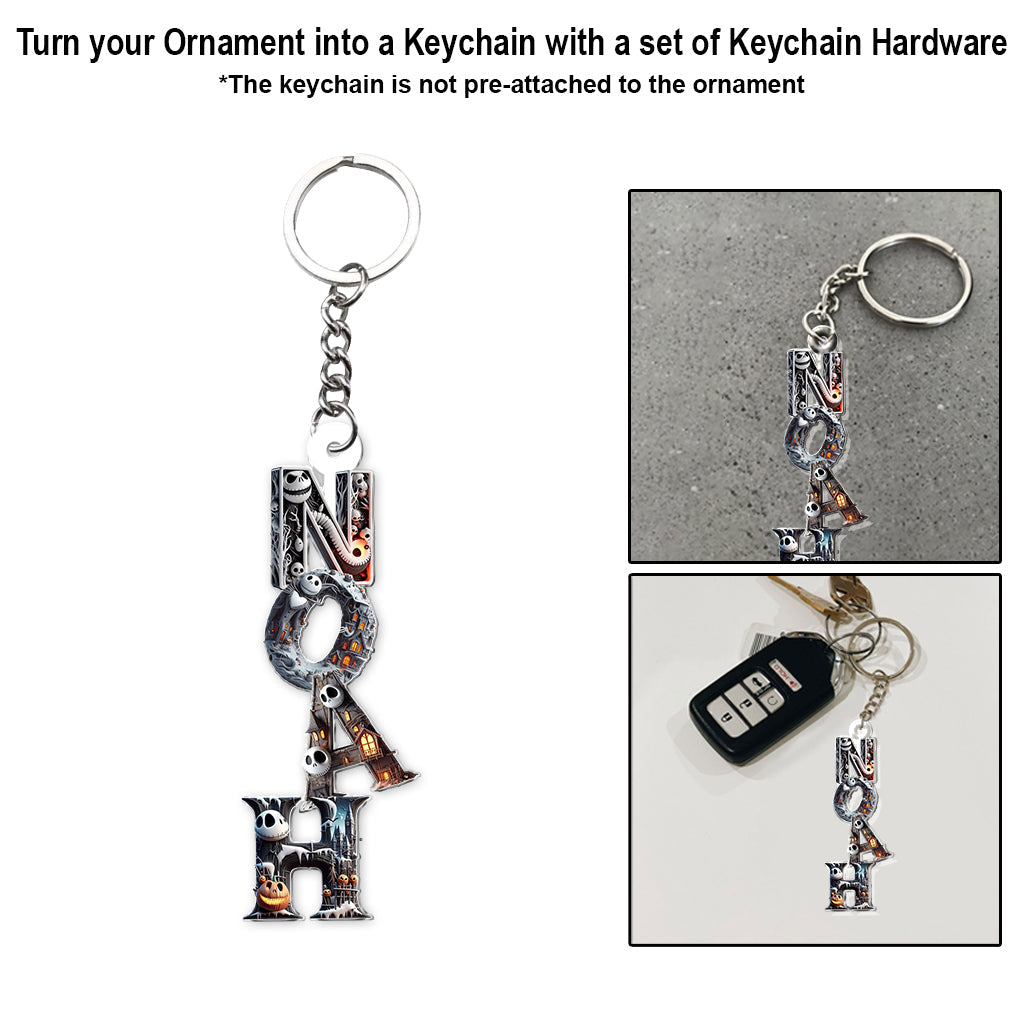 Darkness Christmas - Personalized Nightmare Transparent Ornament