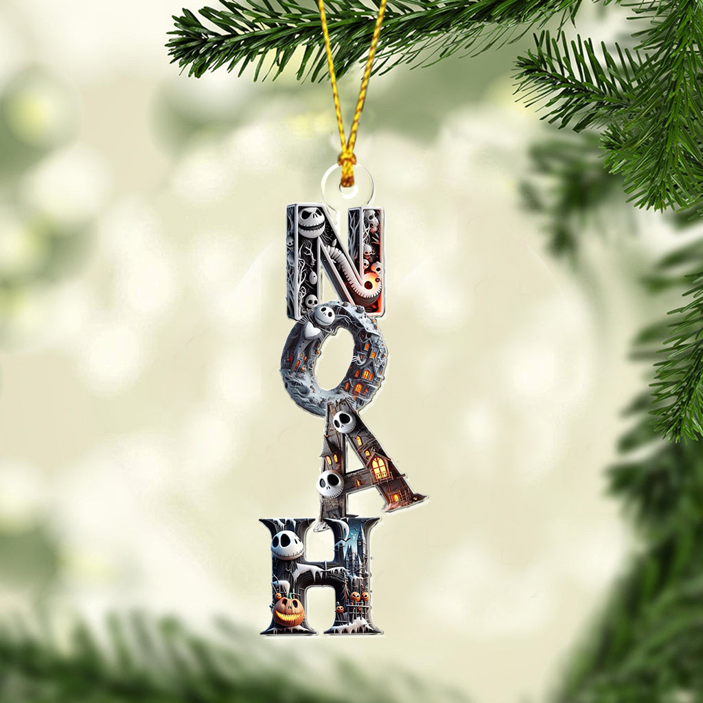 Darkness Christmas - Personalized Nightmare Transparent Ornament