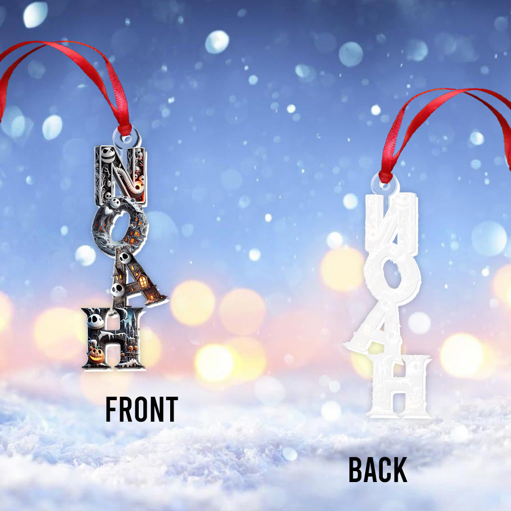Darkness Christmas - Personalized Nightmare Transparent Ornament