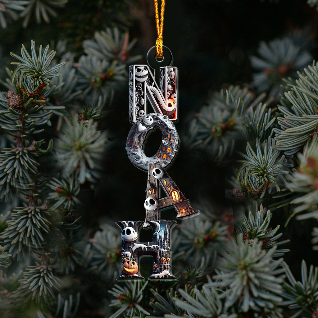 Darkness Christmas - Personalized Nightmare Transparent Ornament