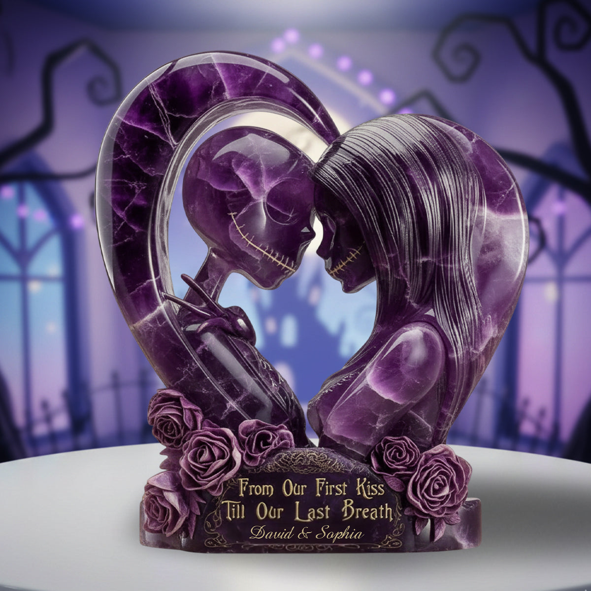 Till Our First Kiss Till Our Last Breath - Personalized Nightmare Custom Shaped Acrylic Plaque