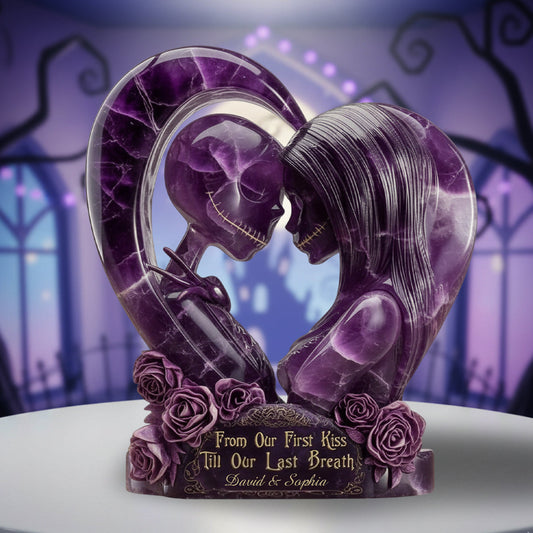 Till Our First Kiss Till Our Last Breath - Personalized Nightmare Custom Shaped Acrylic Plaque