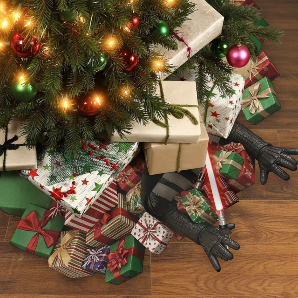 Welcome To The Dark Side - Personalized The Force Shaped Tree Skirt