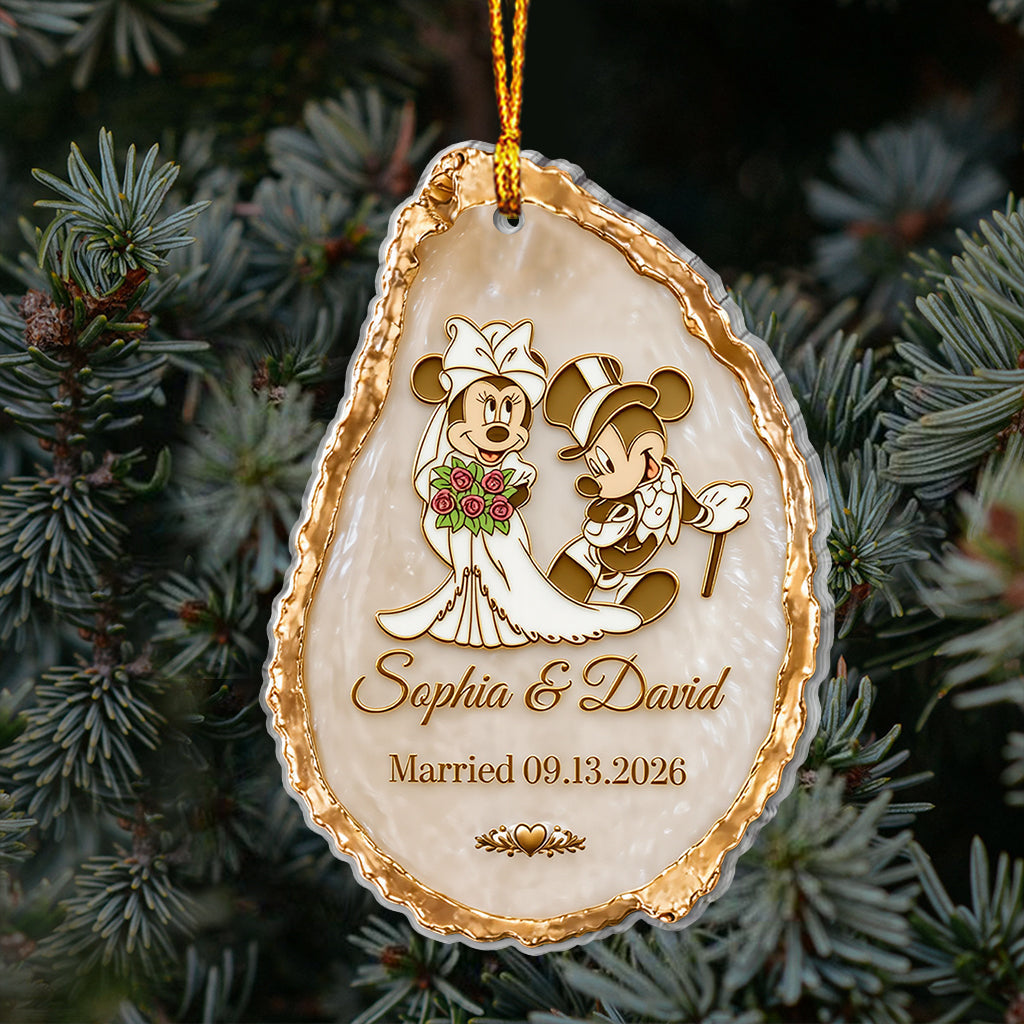 You & Me Anniversary Christmas Couple Ornament - Personalized Mouse Ornament