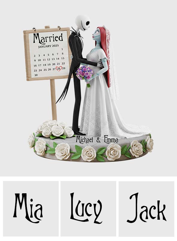 Happy Anniversary - Personalized Nightmare Custom Shaped Acrylic Plaque