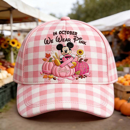 In October We Wear Pink - Personalized Breast Cancer Awareness Classic Cap