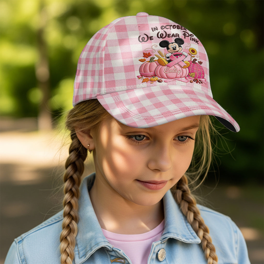 In October We Wear Pink - Personalized Breast Cancer Awareness Classic Cap