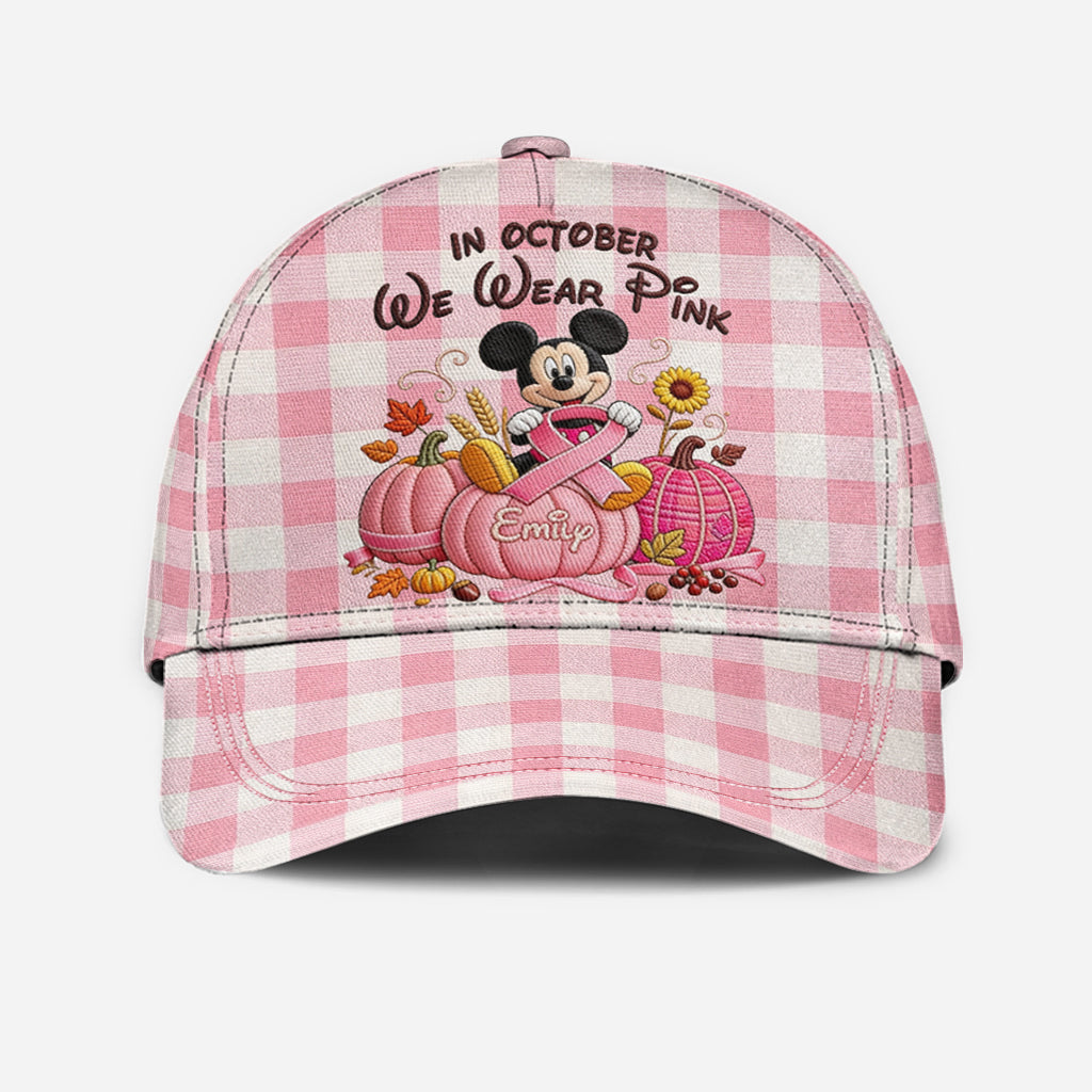 In October We Wear Pink - Personalized Breast Cancer Awareness Classic Cap