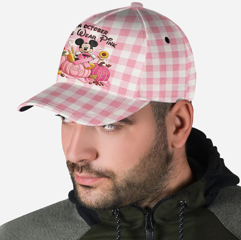 In October We Wear Pink - Personalized Breast Cancer Awareness Classic Cap
