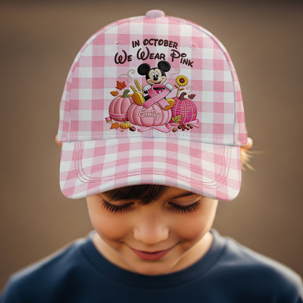 In October We Wear Pink - Personalized Breast Cancer Awareness Classic Cap