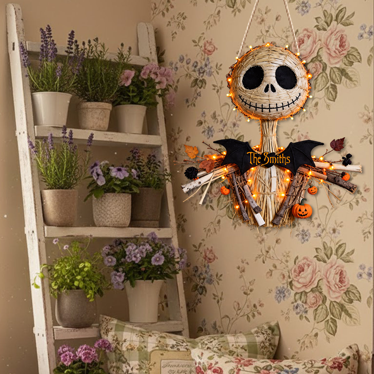 Spooky Skeleton - Personalized Nightmare LED Light Acrylic Sign