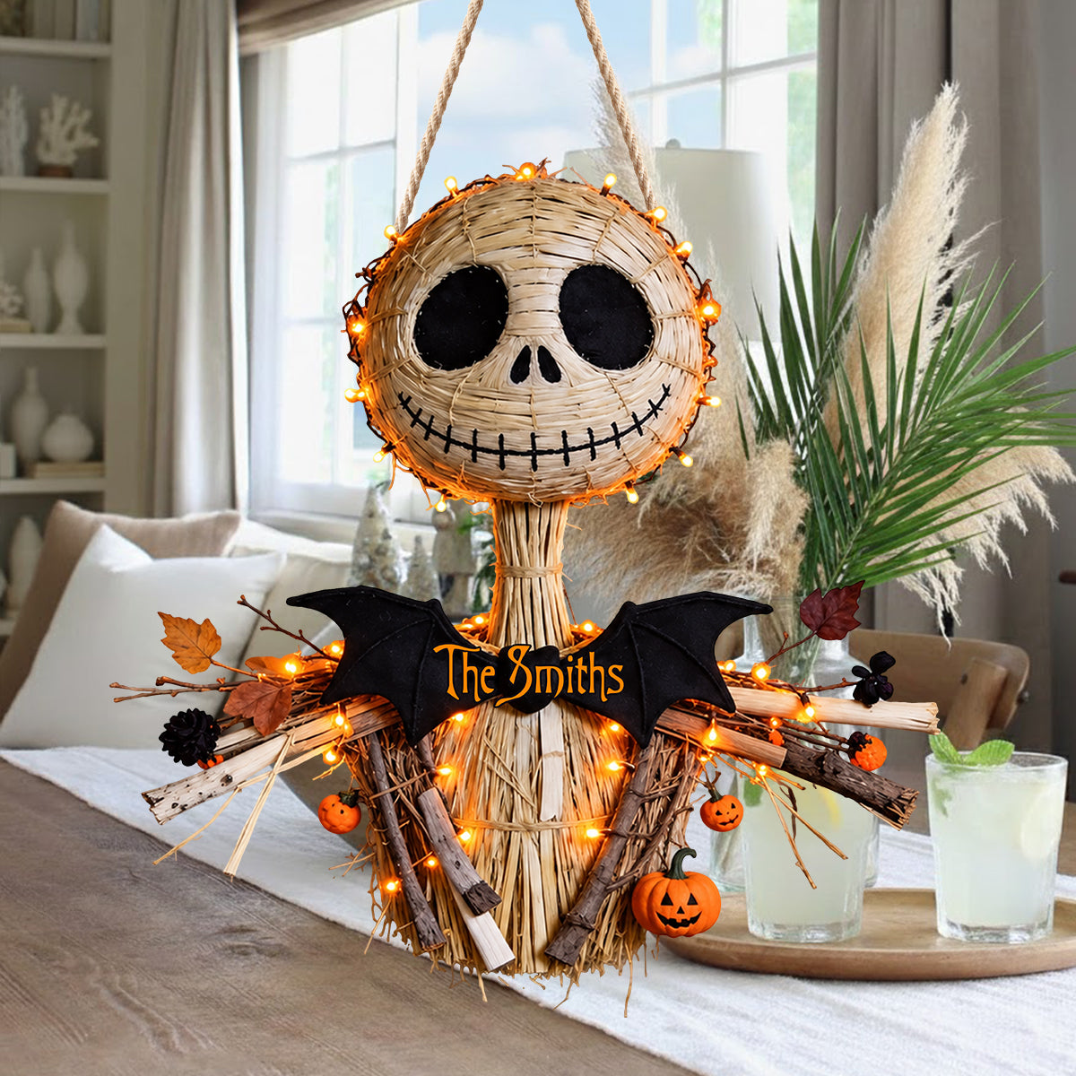 Spooky Skeleton - Personalized Nightmare LED Light Acrylic Sign