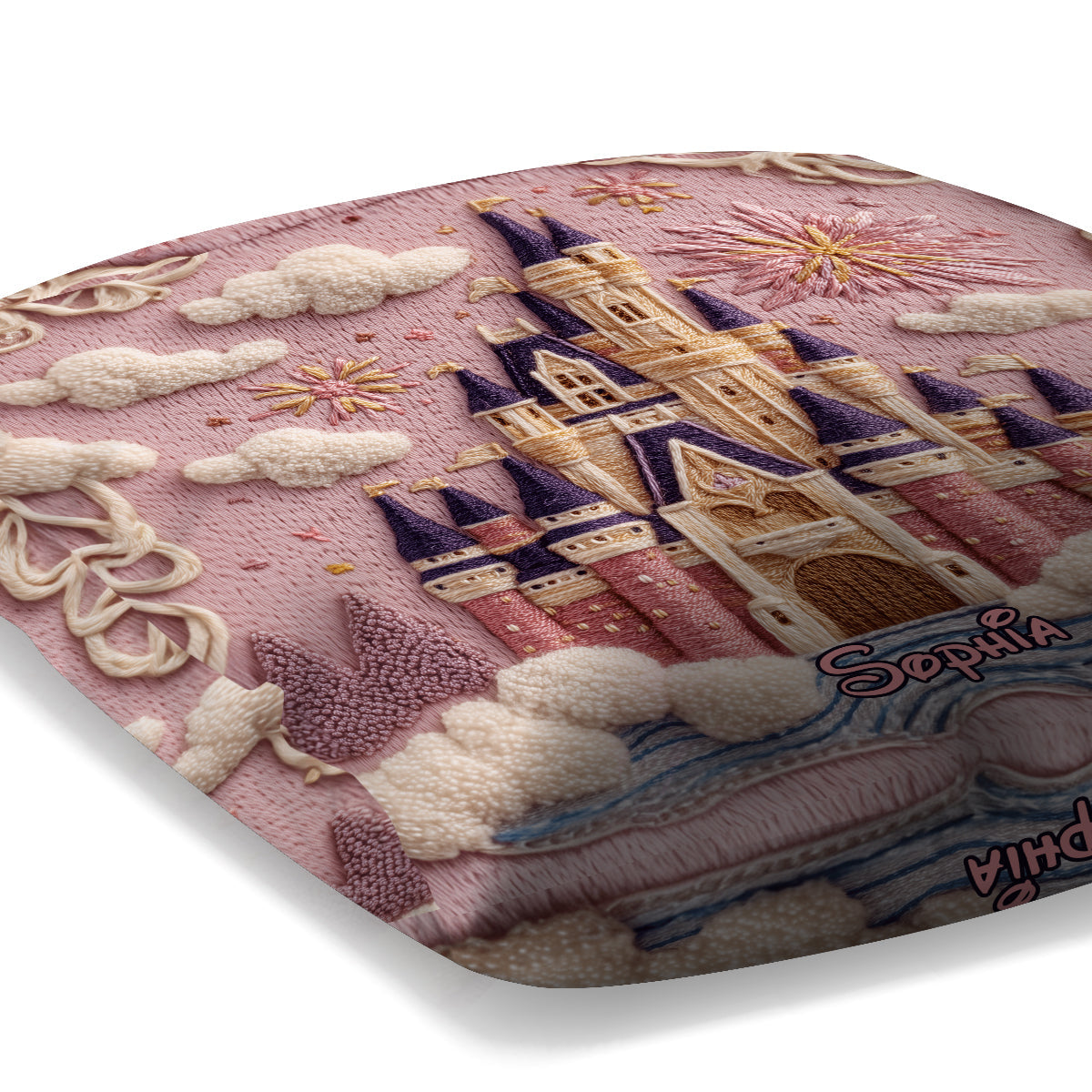 Magical Castle - Personalized Mouse Throw Pillow