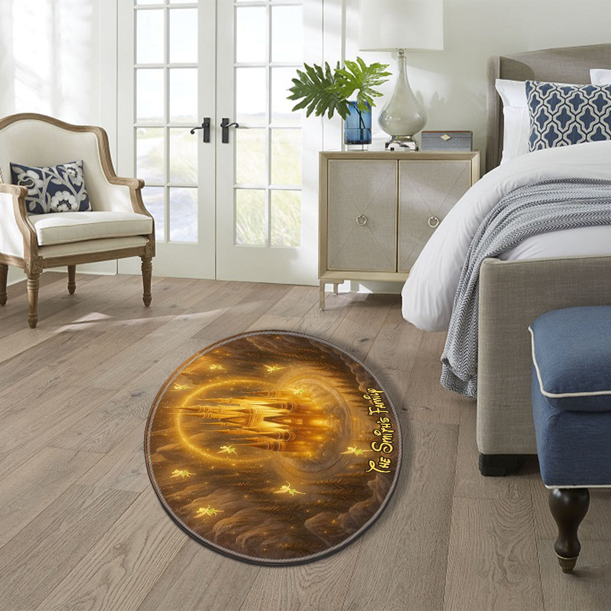 Cartoon Castle Christmas - Personalized Mouse Non-Slip Tufted Rug