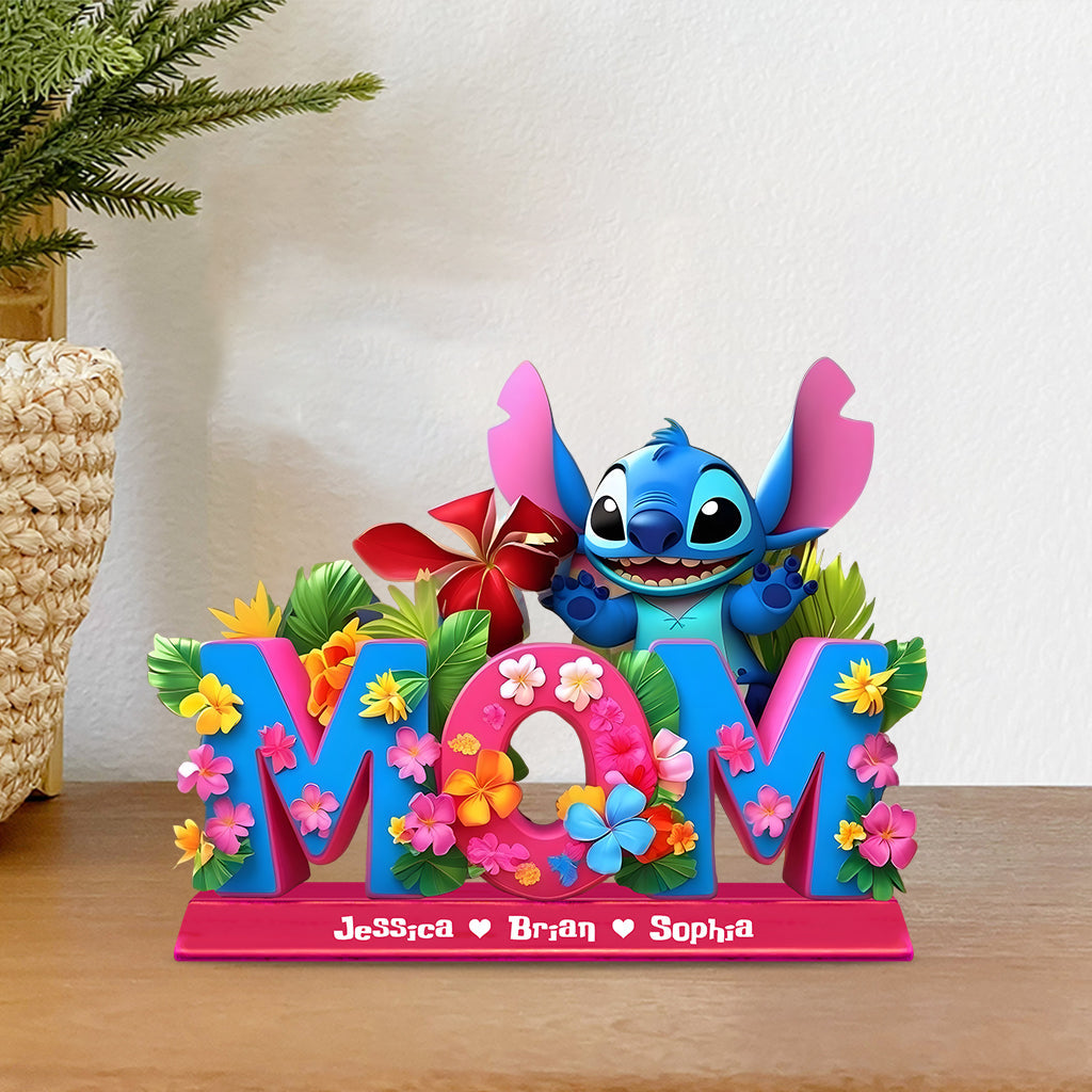 Mama Ohana - Personalized Ohana Custom Shaped Acrylic Plaque