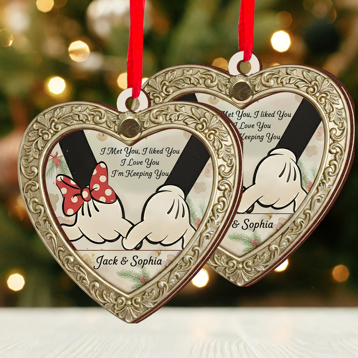 I'm Keeping You - Personalized Mouse Flip Ornament