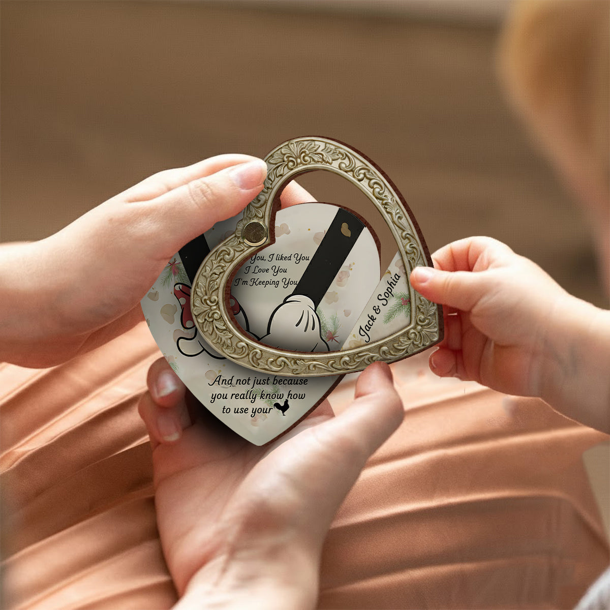 I'm Keeping You - Personalized Mouse Flip Ornament