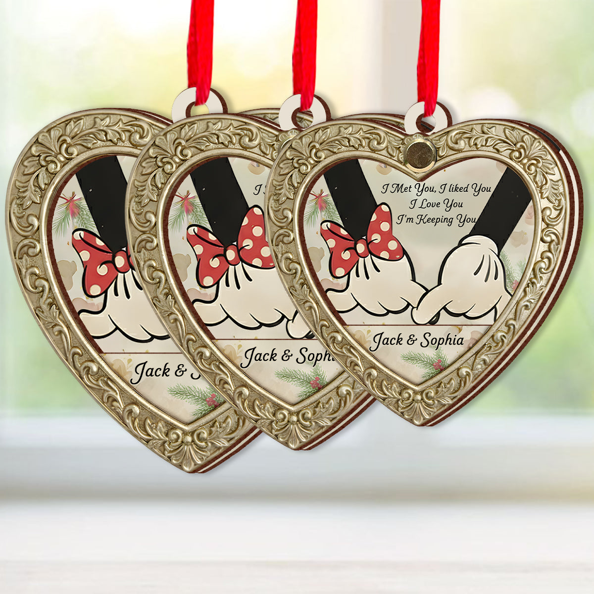 I'm Keeping You - Personalized Mouse Flip Ornament