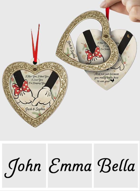 I'm Keeping You - Personalized Mouse Flip Ornament