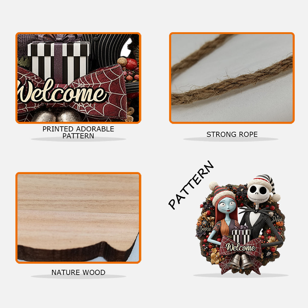 Welcome To Our House - Personalized Nightmare Custom Shaped Wood Sign