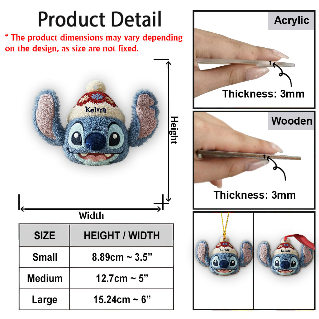 Ohana Friends Christmas Gift - Personalized Ohana Ornament