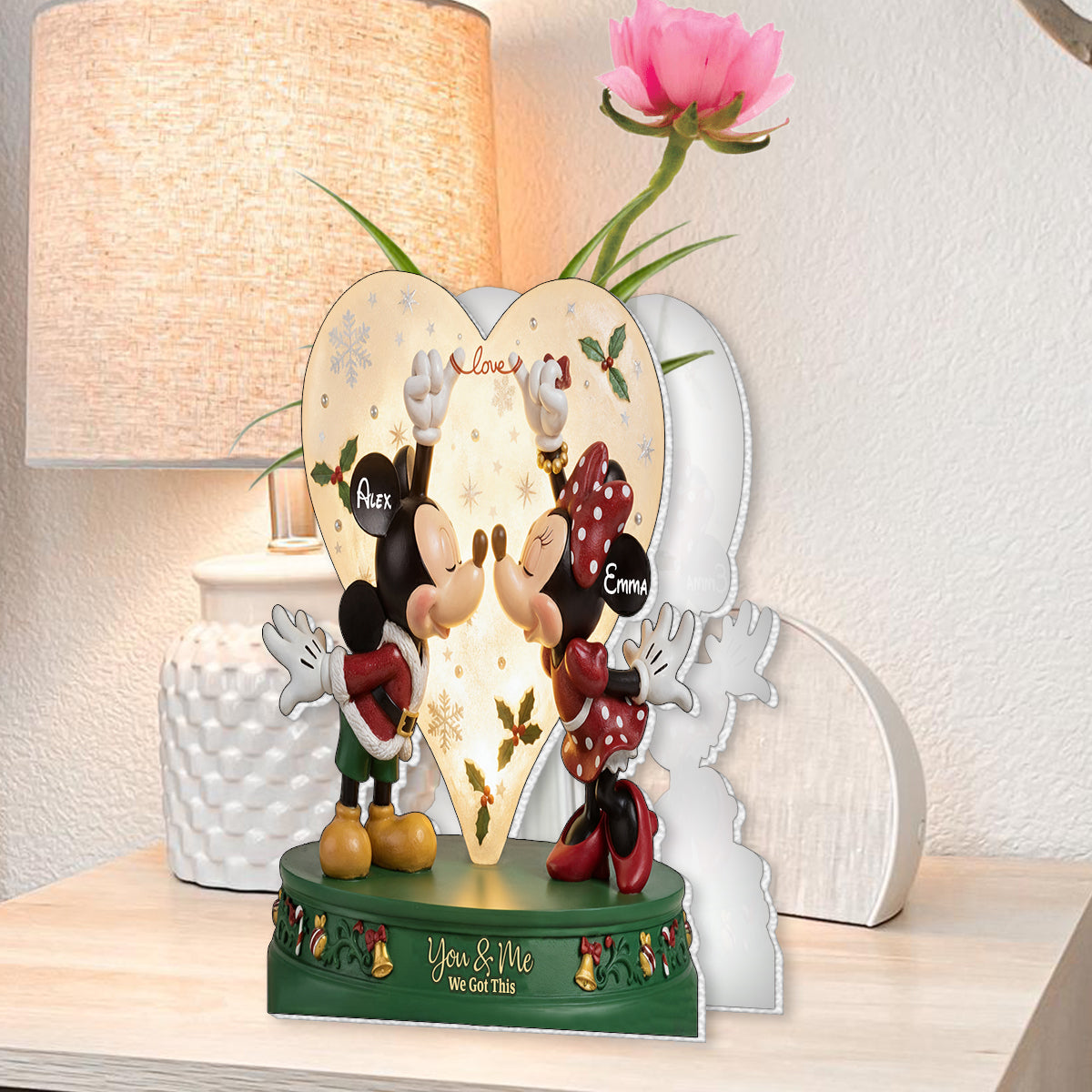 This Is Us - Perfect Gift For Couples - Personalized Mouse Custom Shape Acrylic Flower Vase