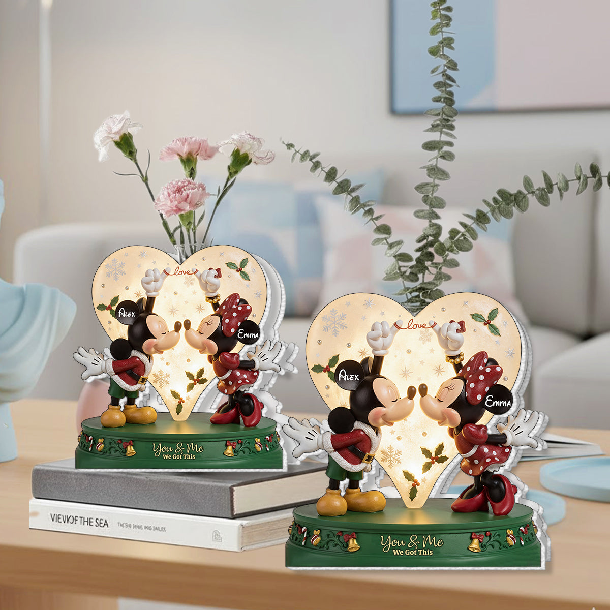 This Is Us - Perfect Gift For Couples - Personalized Mouse Custom Shape Acrylic Flower Vase