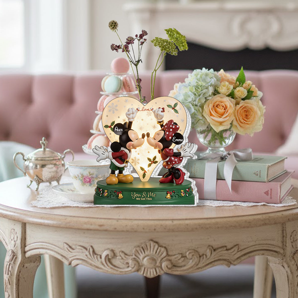 This Is Us - Perfect Gift For Couples - Personalized Mouse Custom Shape Acrylic Flower Vase