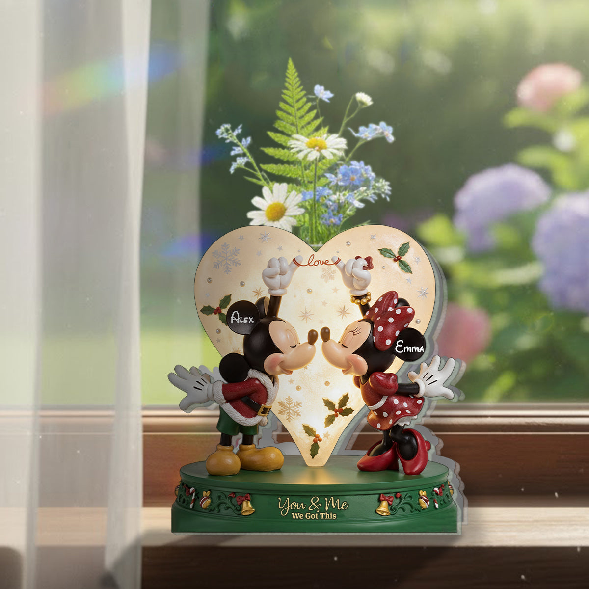 This Is Us - Perfect Gift For Couples - Personalized Mouse Custom Shape Acrylic Flower Vase