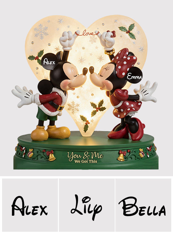 This Is Us - Perfect Gift For Couples - Personalized Mouse Custom Shape Acrylic Flower Vase