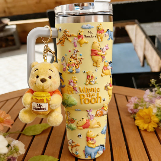 Honey Bear - Personalized Yellow Bear Plush Keychain