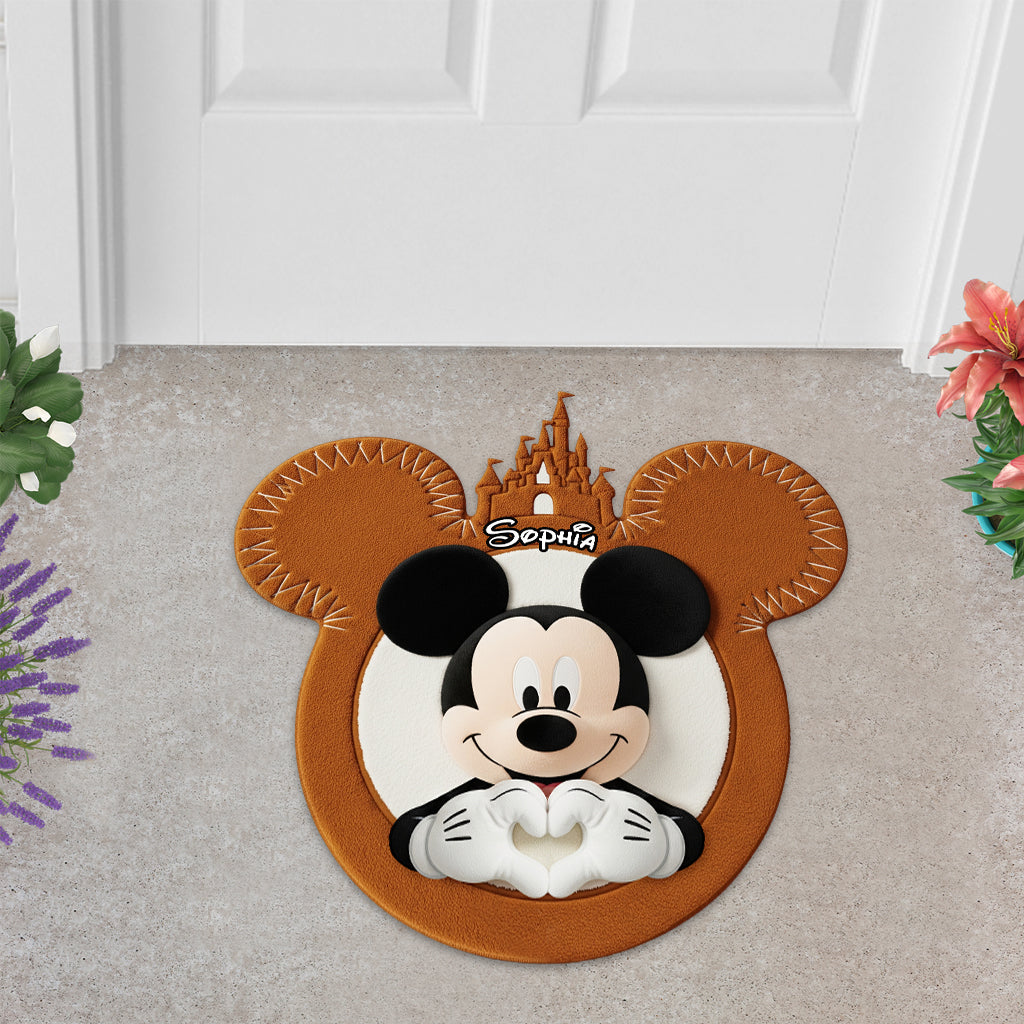 Magical Moments - Personalized Mouse Shaped Doormat/ Rug