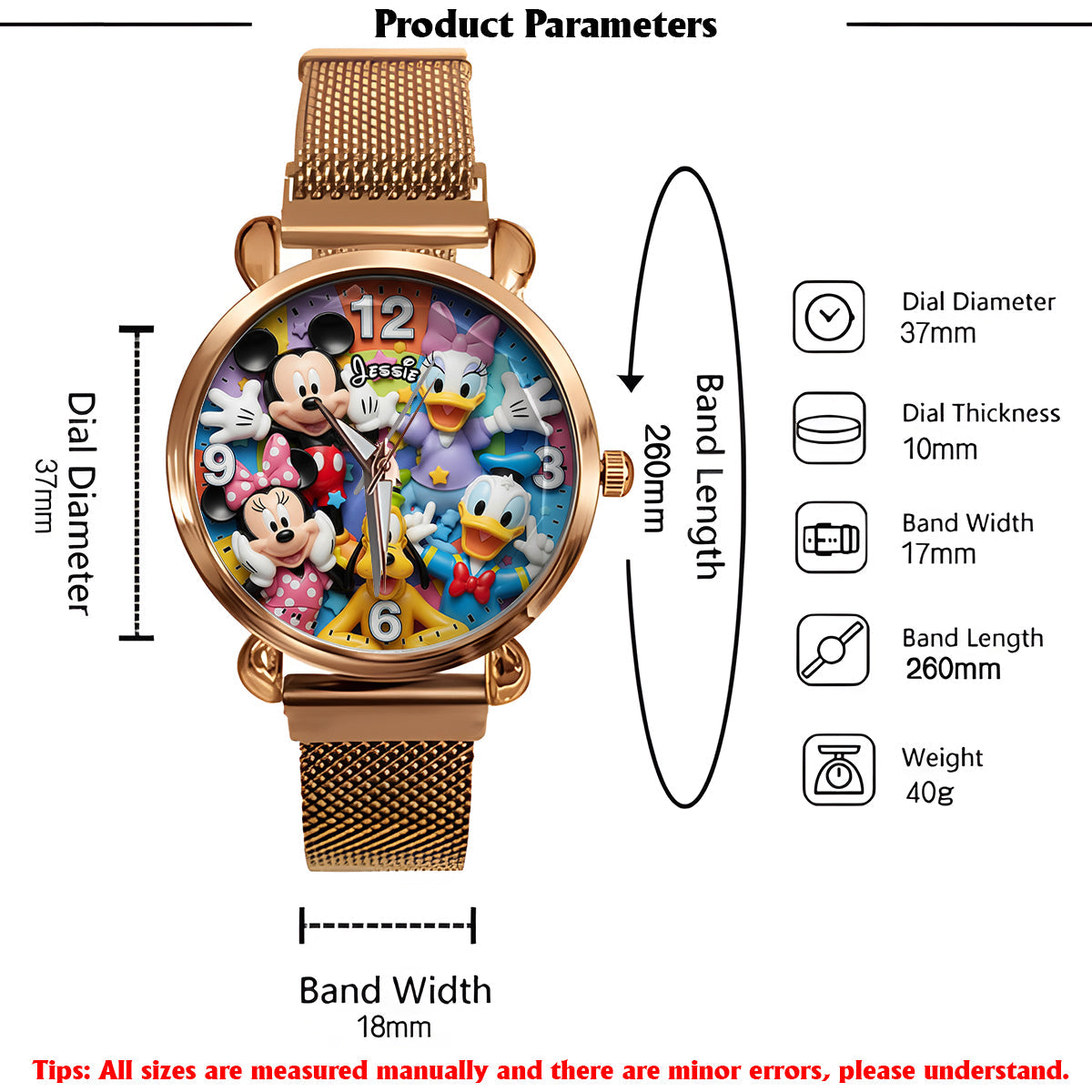 Magical Moments - Personalized Mouse Women Hand Watch