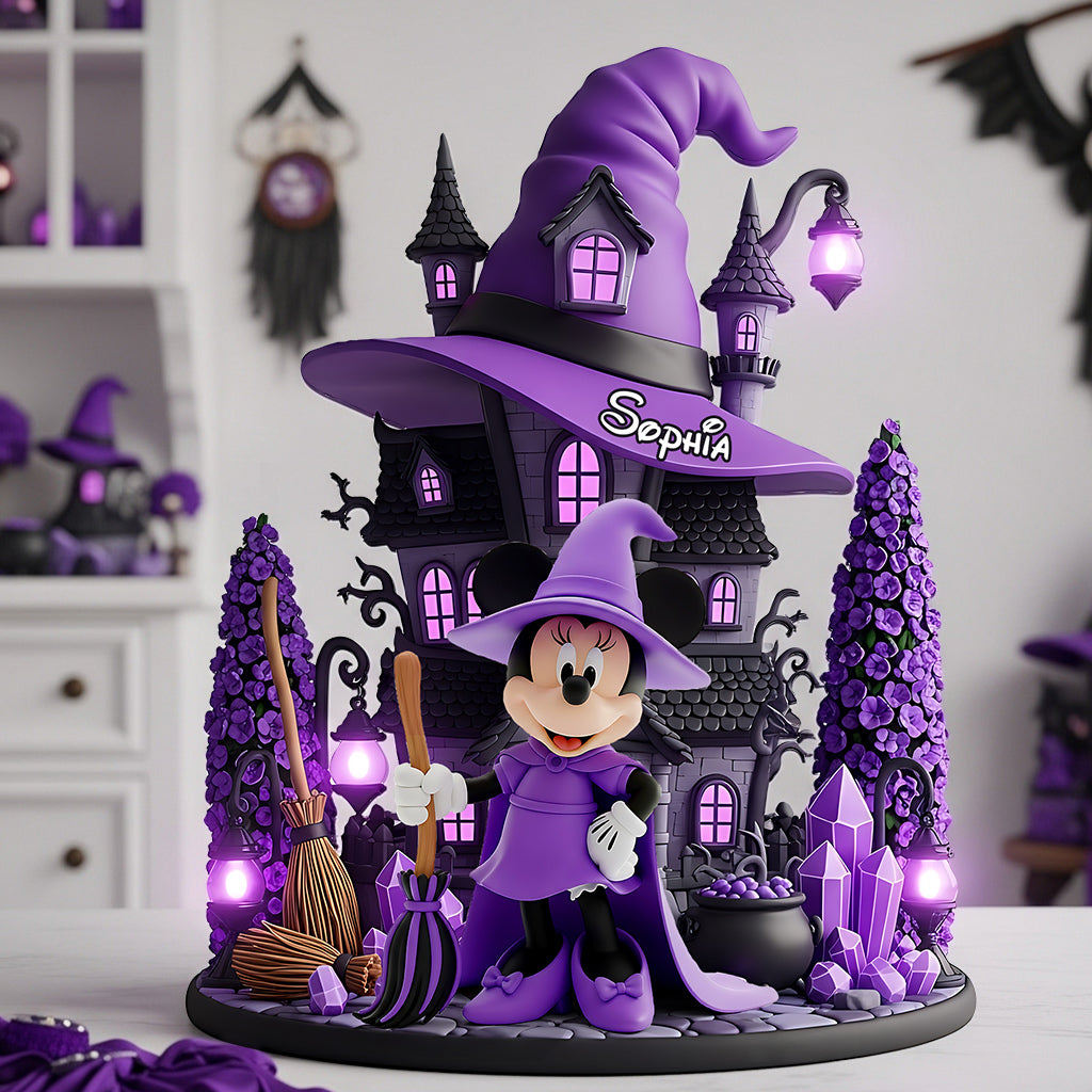 Magical Witch - Personalized Mouse Custom Shaped Acrylic Plaque