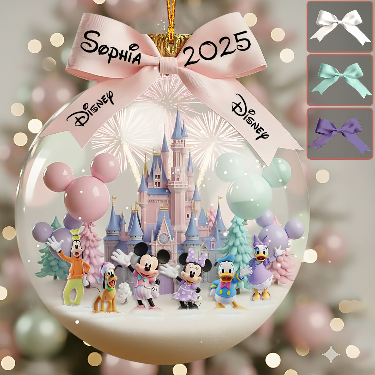 Magical Christmas - Personalized Mouse Ornament