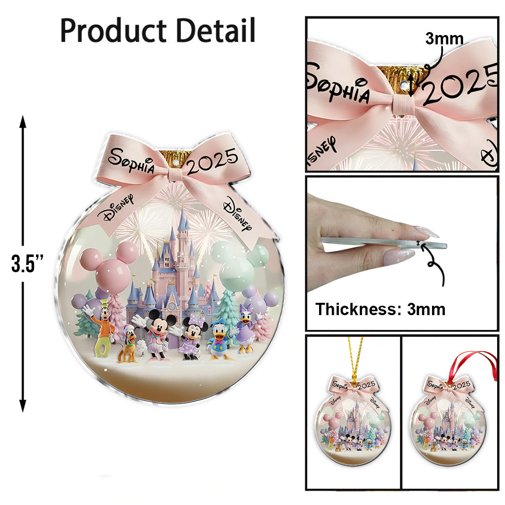 Magical Christmas - Personalized Mouse Ornament