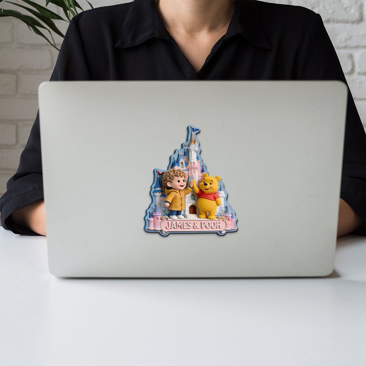 Any Photo Magical Friends - Personalized Mouse Magnet