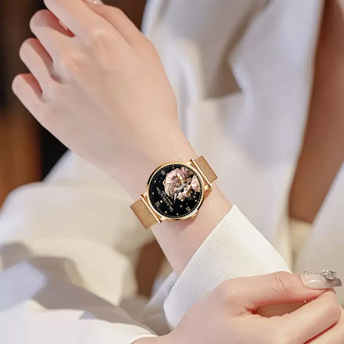 Tale As Old As Time - Personalized Beauty And The Beast Women Hand Watch