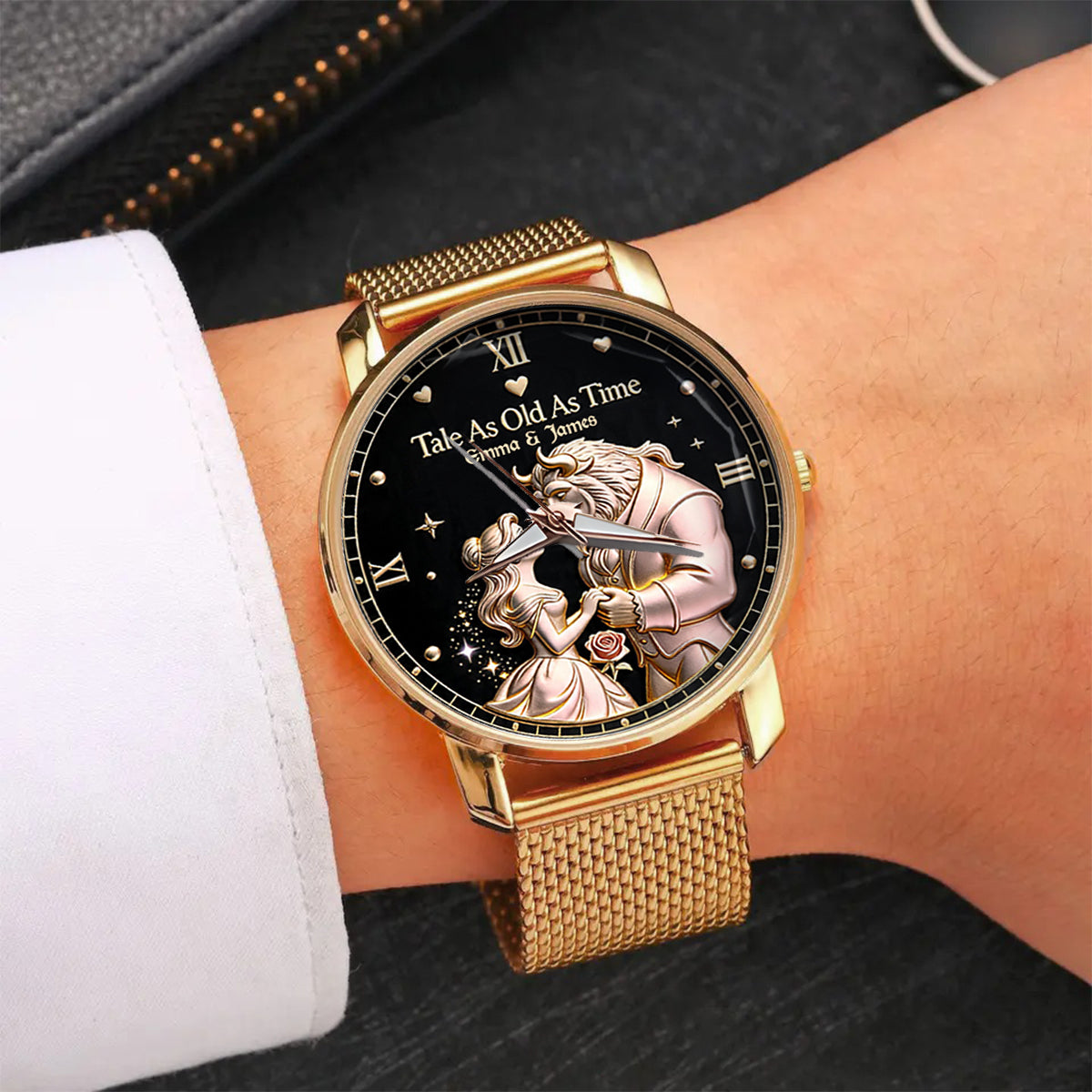 Tale As Old As Time - Personalized Beauty And The Beast Women Hand Watch