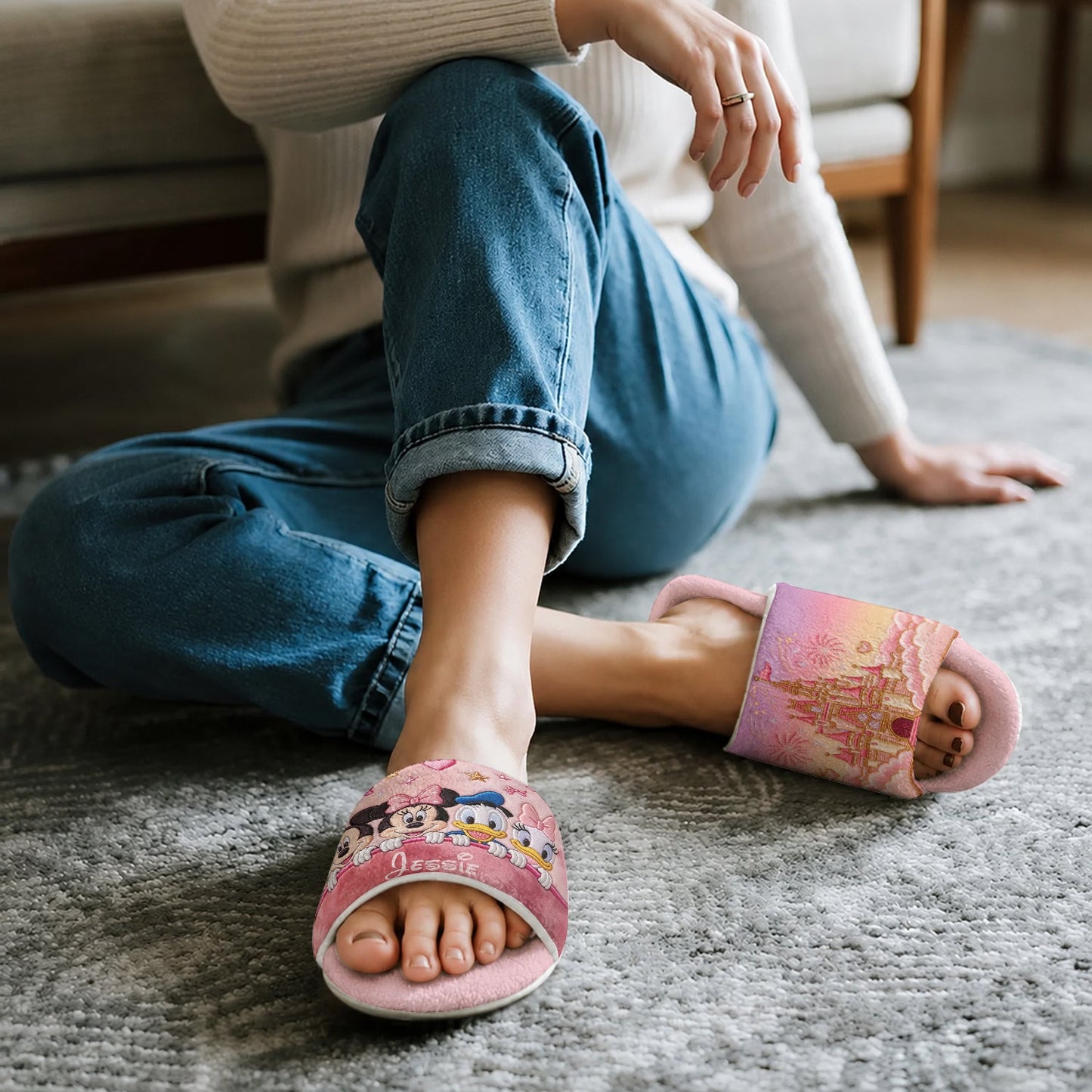 Love Magic - Personalized Dream Trip Open-Toe Slippers