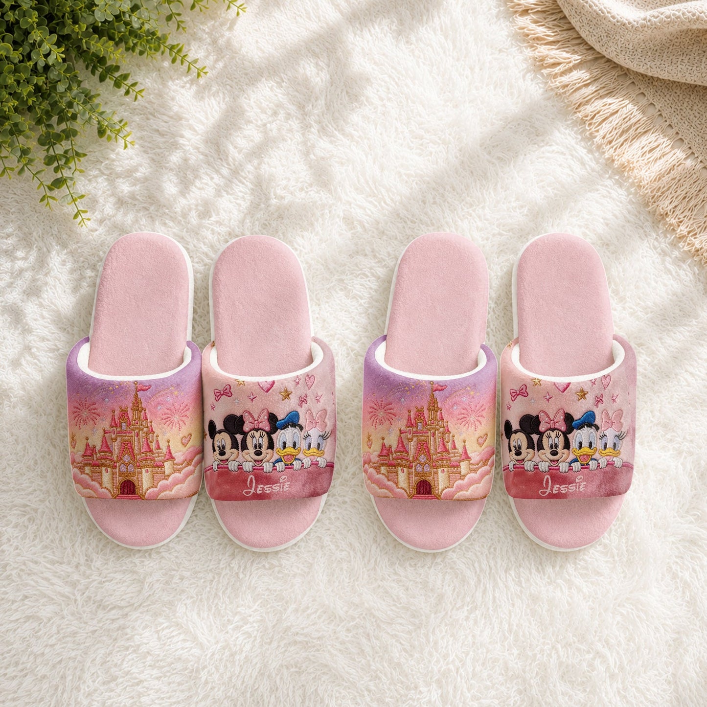 Love Magic - Personalized Dream Trip Open-Toe Slippers